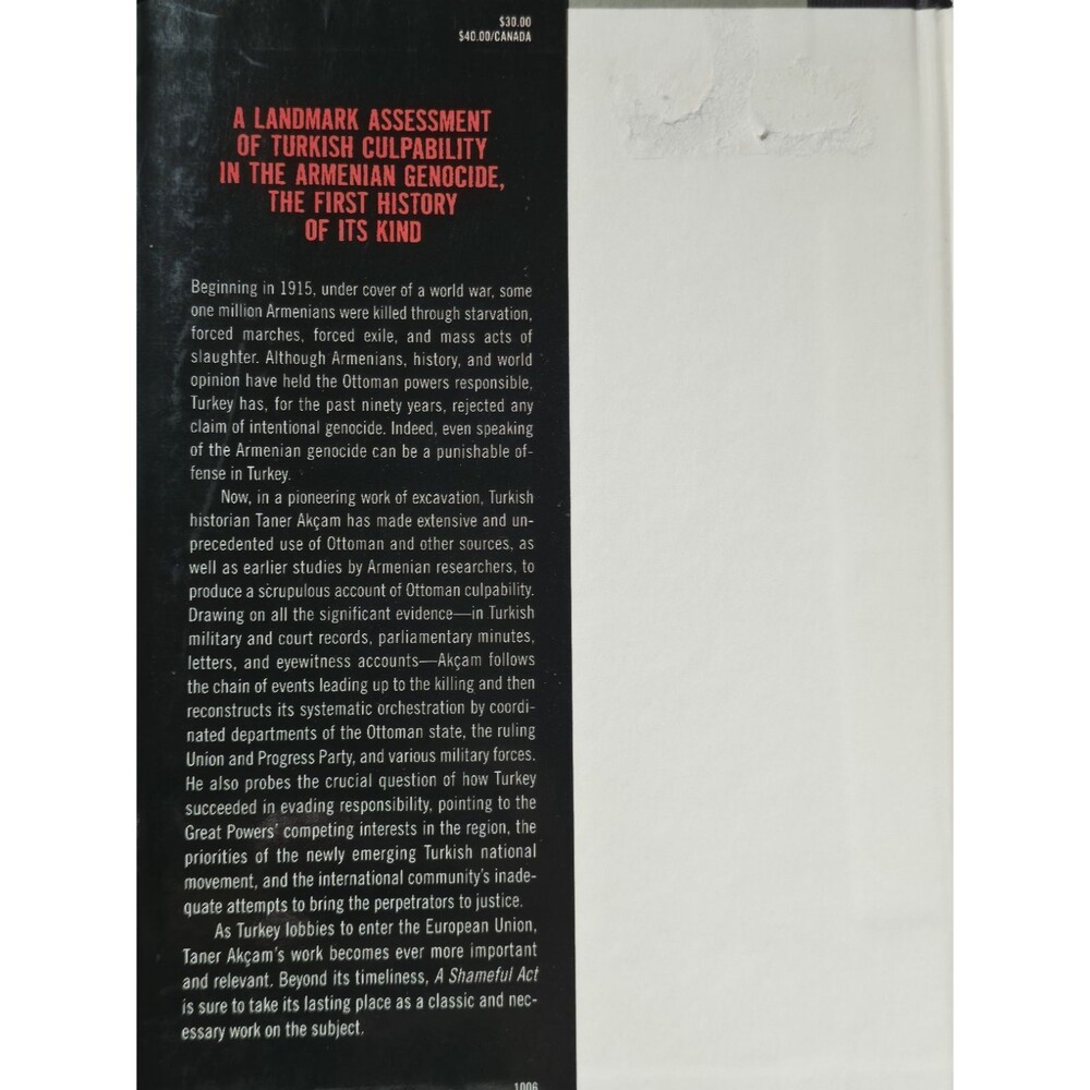 A Shameful Act Armenian Genocide Question Of Turkish Responsibility Ottoman Akca - Picture 3 of 16